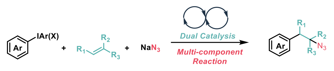 Dual catalysis reaction diagram