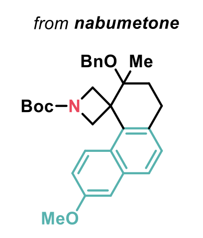 spirocycle derived from nonsteroidal anti-inflammatory drug nabumetone