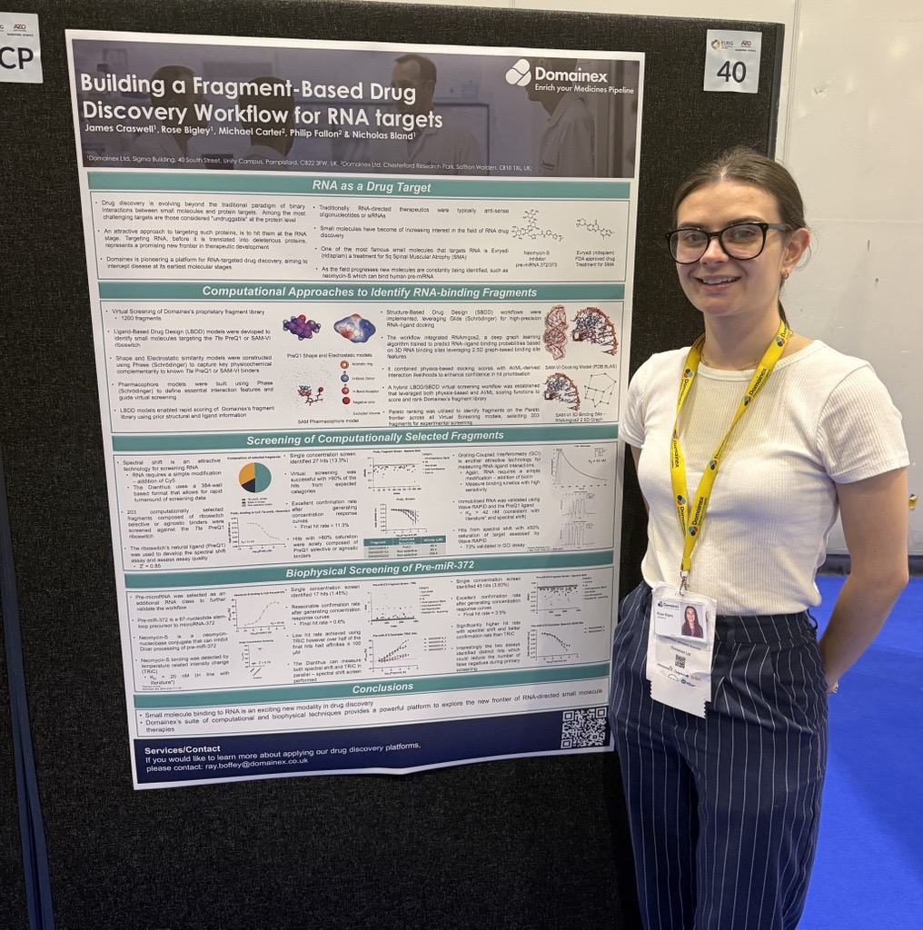Rose Bigley with her poster