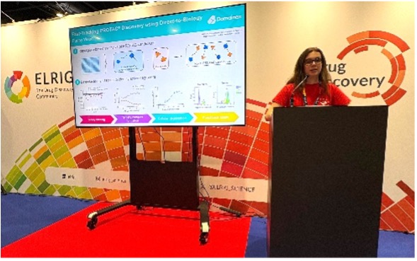 Poppy Wood presenting