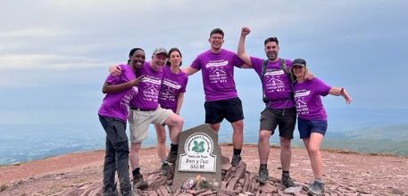 Domainex team at the top of Pen Y Fan